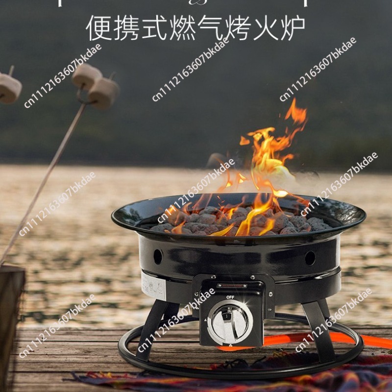 Outdoor Camping Fire Pit - Draagbare buitenhaard op propaan, 58000 BTU