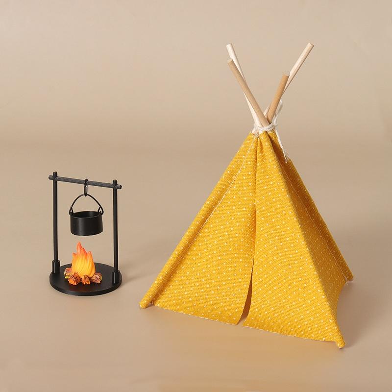 Outdoor Camping Toys - Nieuwe 1:12 schaal campingtent model decoratie