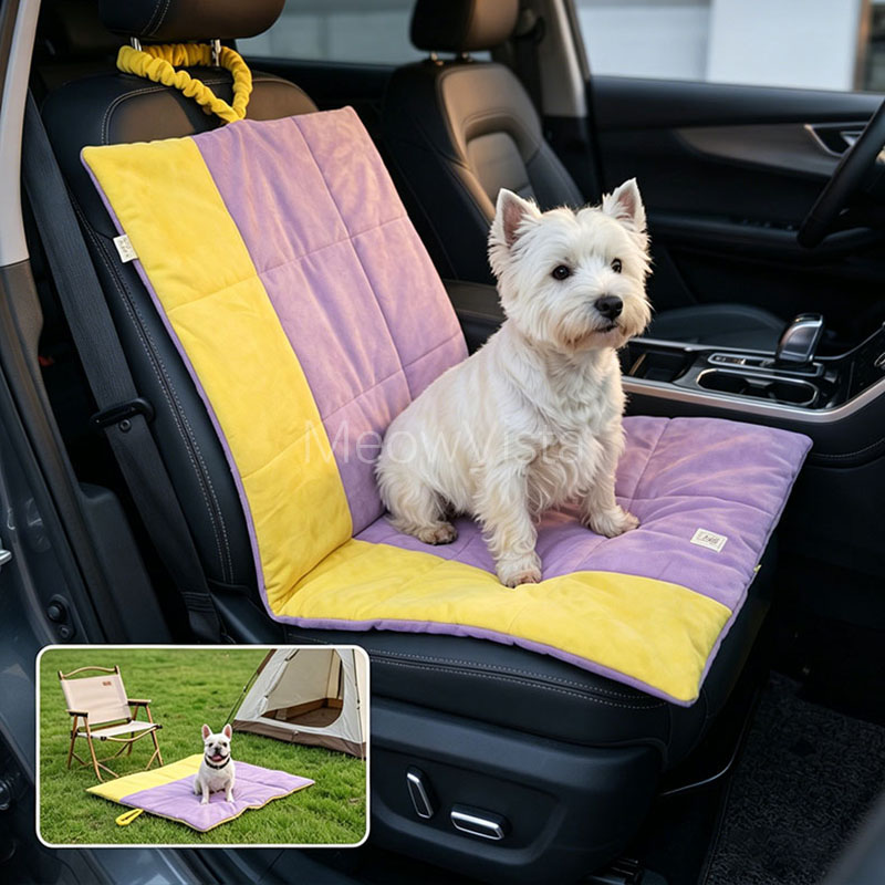 Outdoor Camping Dog Bed - Draagbare opvouwbare hondenautostoelmat, anti-vuil, wasbaar, zacht