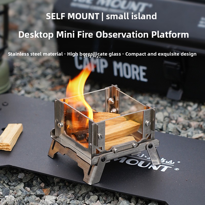 Outdoor Camping Fire Pit - Buiten Mini Grill Desktop Houtgestookte Kachel