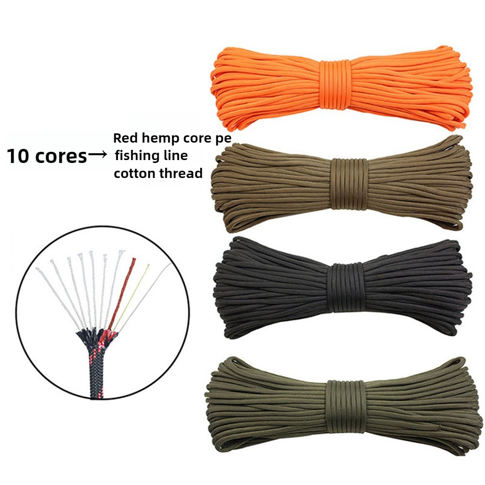 Camping Quiet - 550 100FT(30M) 10-aderig Paracord 4mm Outdoor