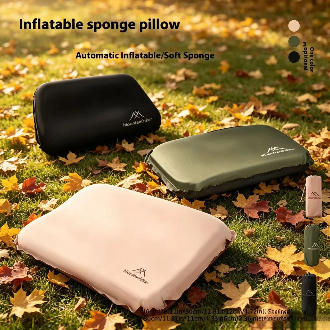 Camping Quiet - Mountainhiker Nieuw automatisch opblaasbaar kussen, comfortabel,