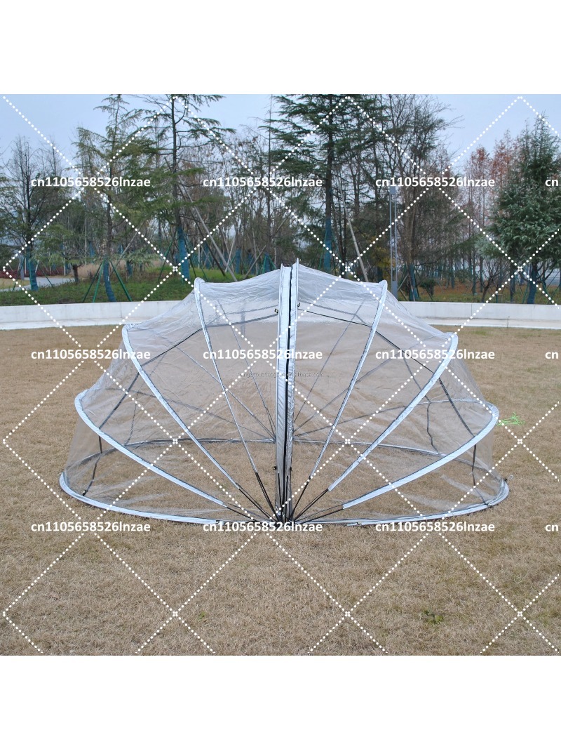 Outdoor Camping Dome - Duurzame 8-persoons transparante koepeltent met PVC-bubbelafdekking