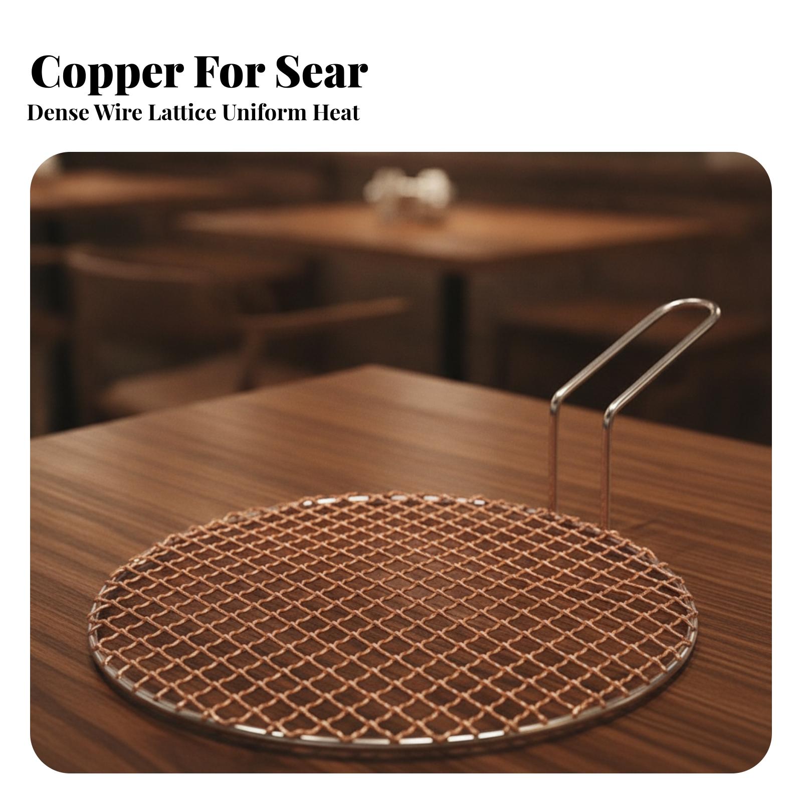 Draagbaar koperen gaas rond gr - Outdoor Camping Grill recensie en prijs