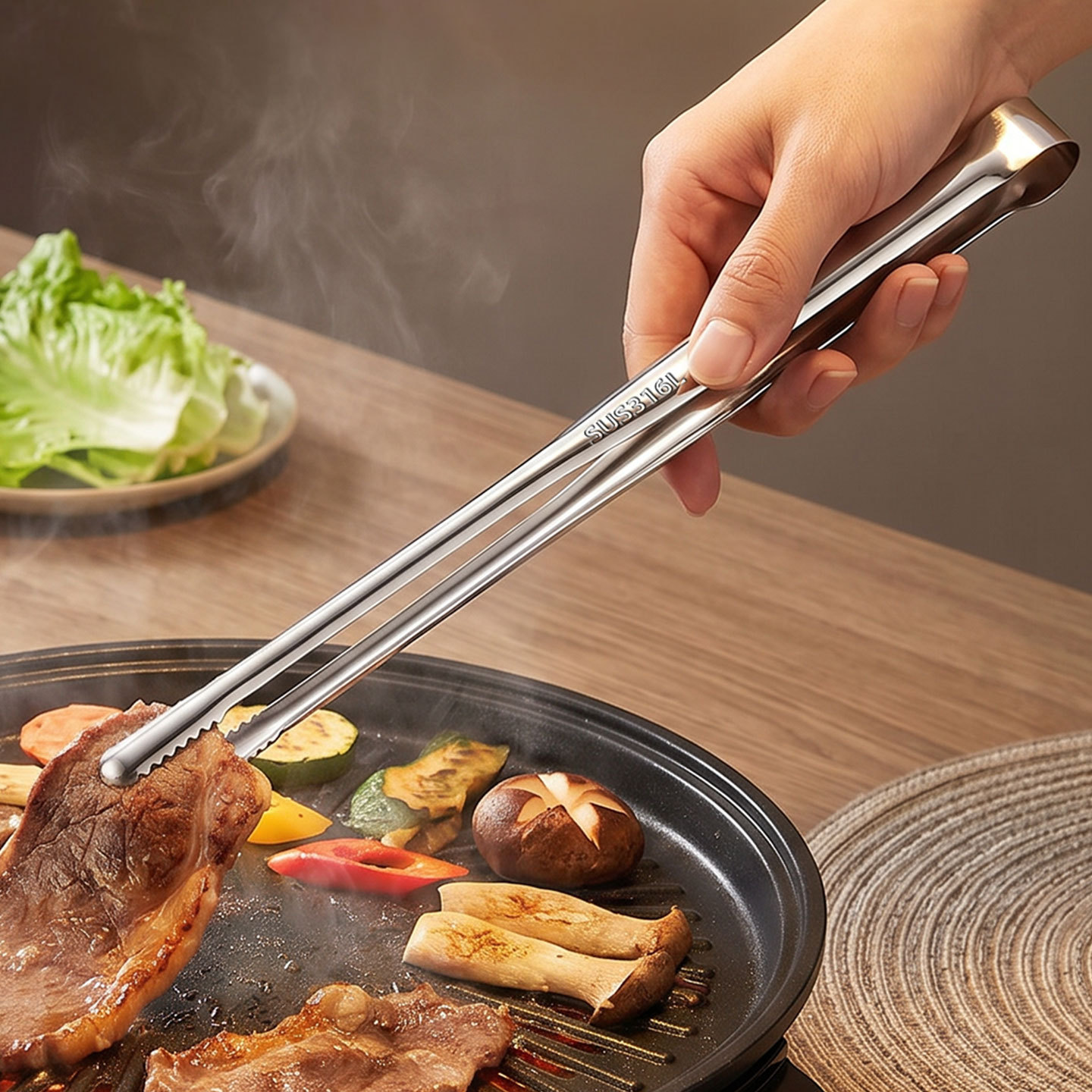 Grilltang Vlees Culinaire tang - Camping Quiet recensie en prijs