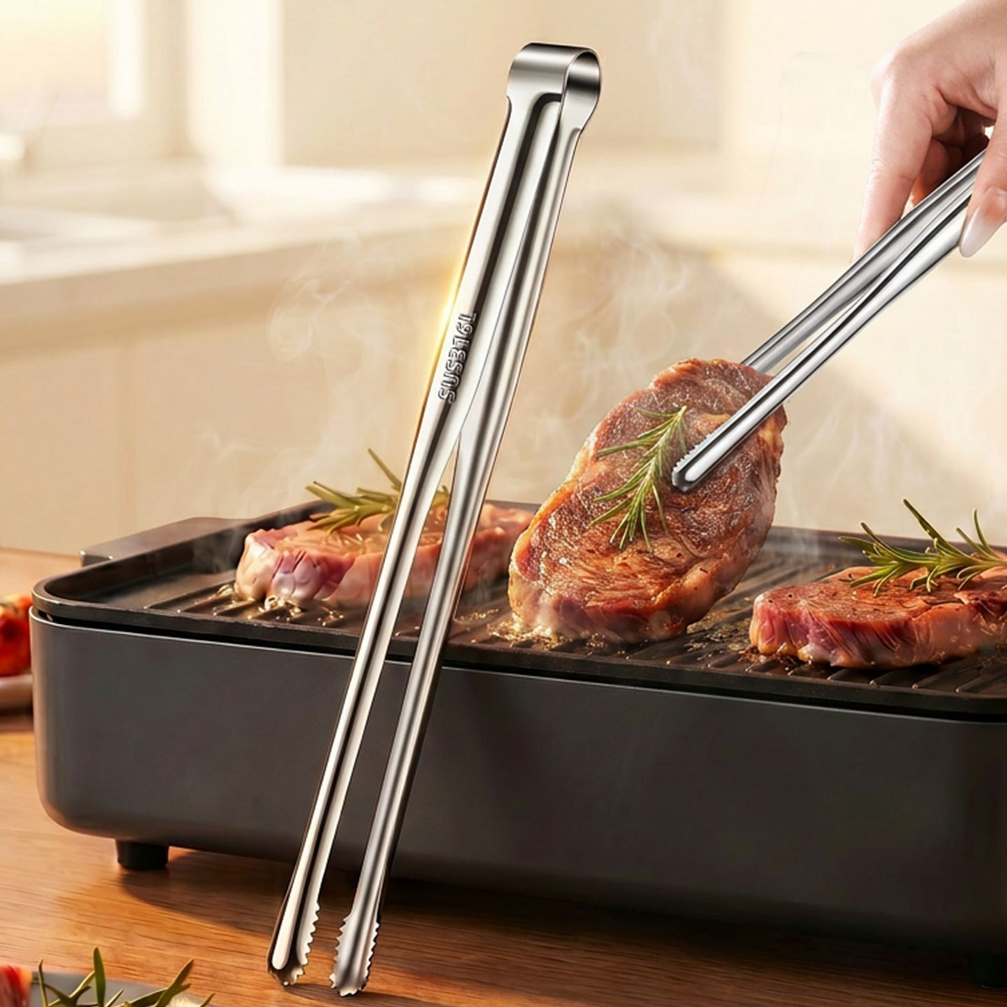 Grilltang Vlees Culinaire tang - Camping Quiet recensie en prijs