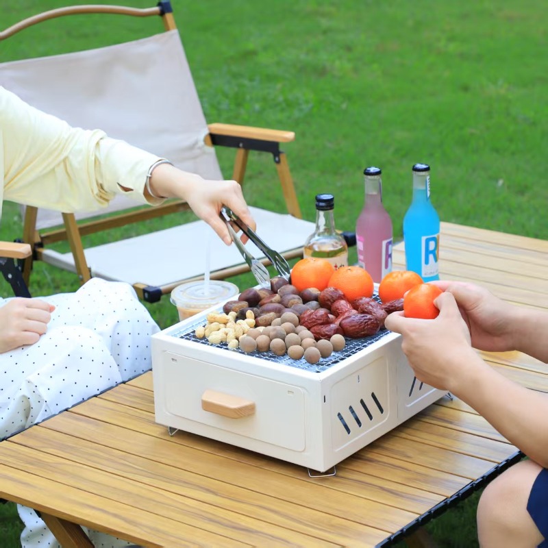 Draagbare houtskool BBQ grill  - Outdoor Camping Grill recensie en prijs