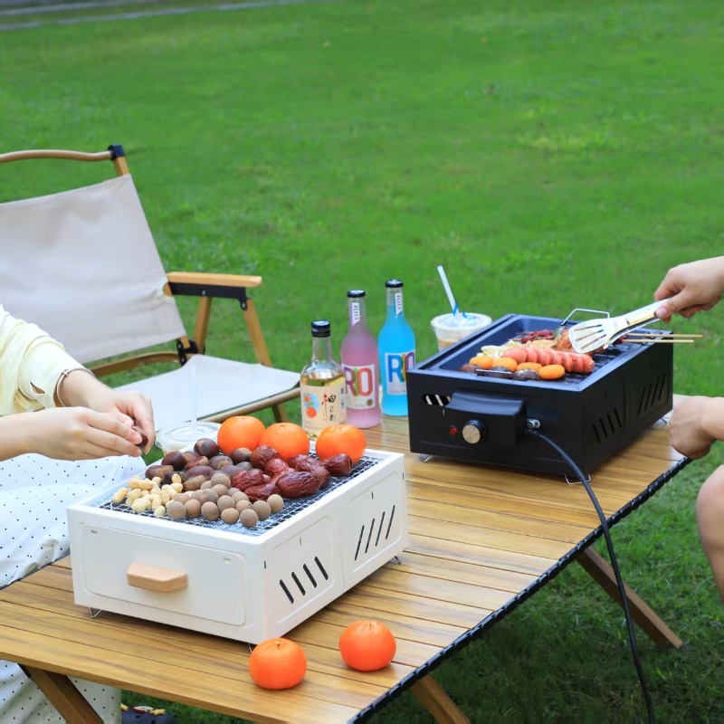 Draagbare houtskool BBQ grill  - Outdoor Camping Grill recensie en prijs