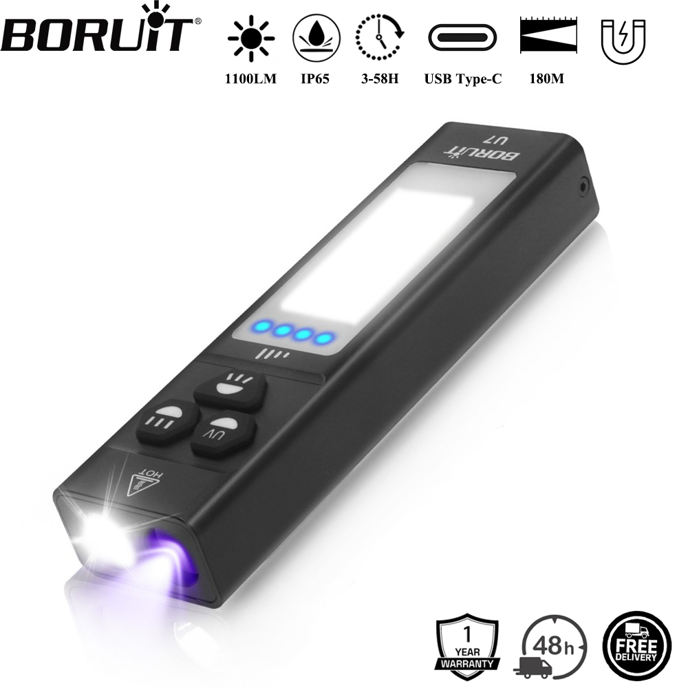 BORUiT U7 UV LED EDC Zaklamp 1 - Battery Outdoor Camping recensie en prijs