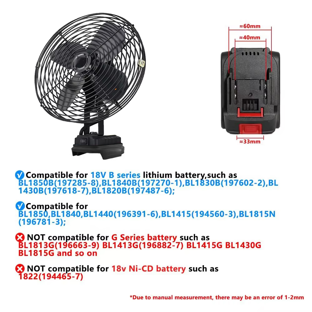 6/8In Camping Fan Outdoor Viss - Outdoor Camping Fan recensie en prijs