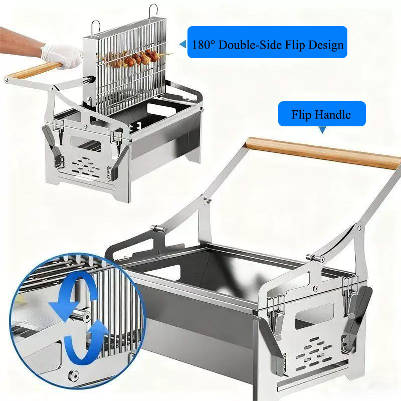 Flip Style BBQ Grill 2-in-1 RV - Outdoor Camping Fire Pit recensie en prijs