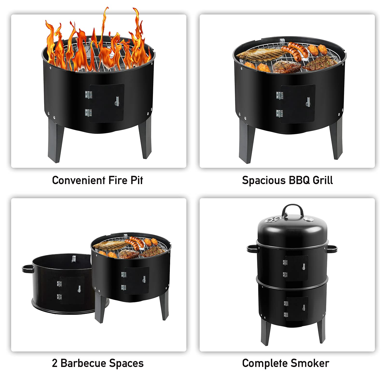 Verticale BBQ Grill Fornuis Ho - Outdoor Camping Fire Pit recensie en prijs