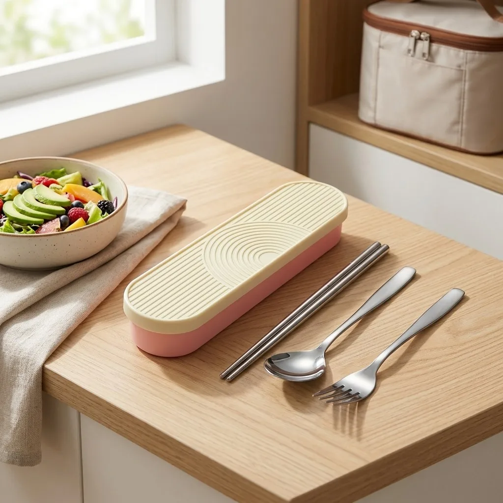 Draagbare bestekset van roestv - Camp Utensil Set recensie en prijs