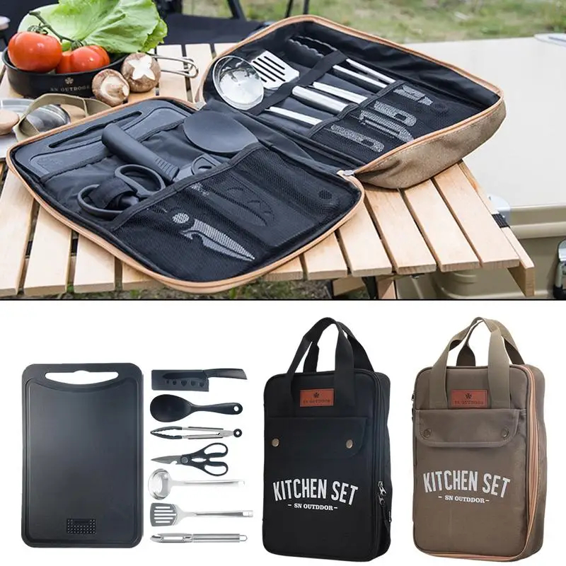 8-delige campingkeukenset, dra - Outdoor Camping Kitchen Set recensie en prijs