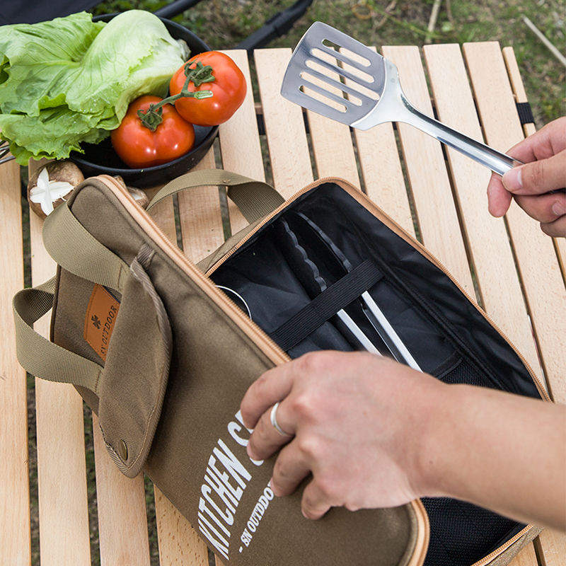 8-delige campingkeukenset, dra - Outdoor Camping Kitchen Set recensie en prijs