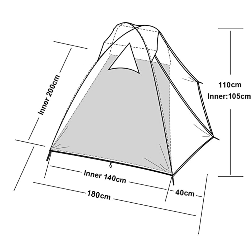 Desert & Fox 2 Persoons Tent L - Outdoor Camping Dome recensie en prijs