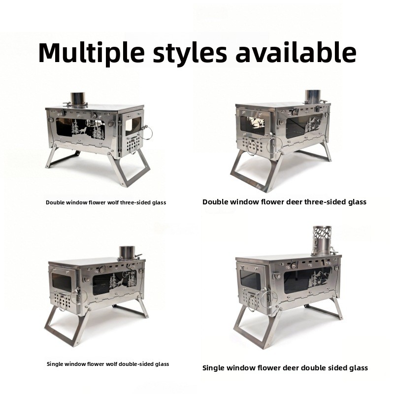 Roestvrijstalen opvouwbare dra - Outdoor Camping Wood Stove recensie en prijs