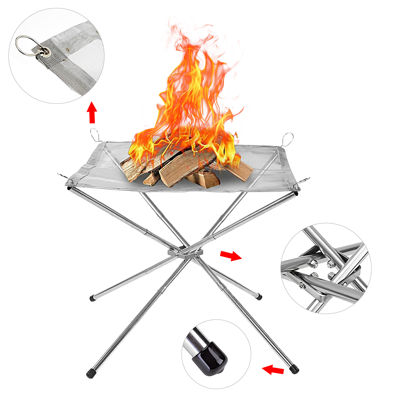 Draagbare buitenhaard Inklapba - Outdoor Camping Fire Pit recensie en prijs