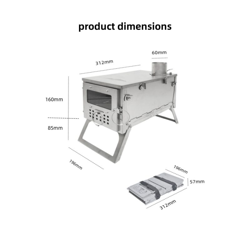 Vouwbare houtkachel, roestvrij - Outdoor Camping Wood Stove recensie en prijs