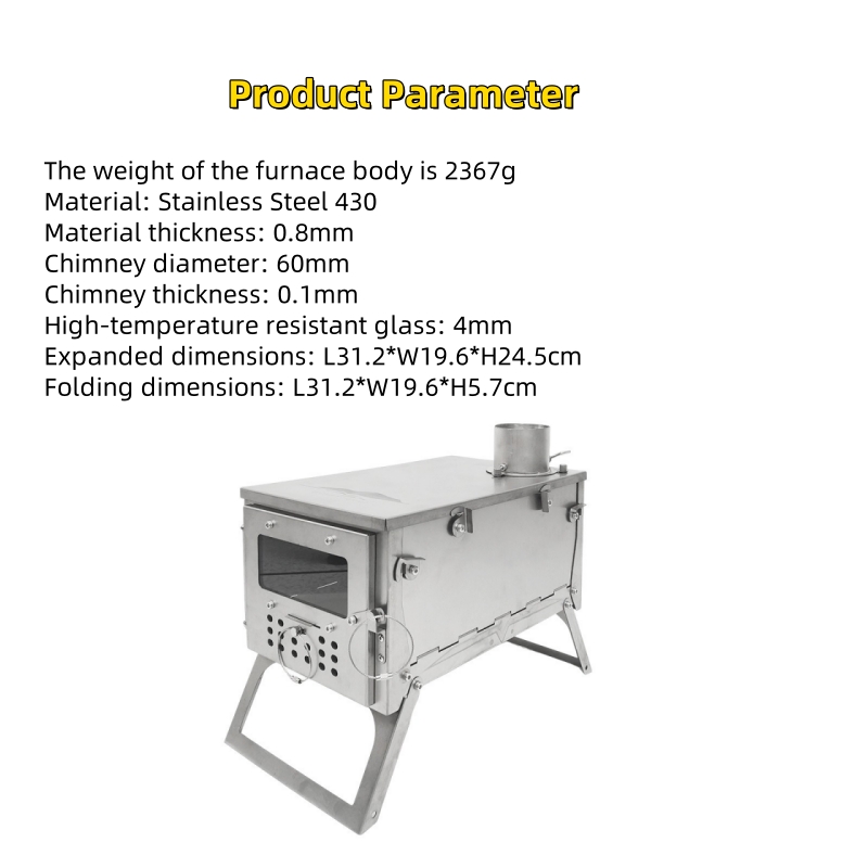Vouwbare houtkachel, roestvrij - Outdoor Camping Wood Stove recensie en prijs
