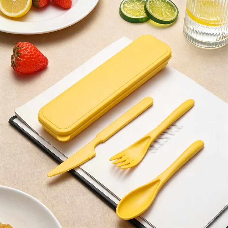 Bestekset van tarwehalm met me - Camp Utensil Set recensie en prijs