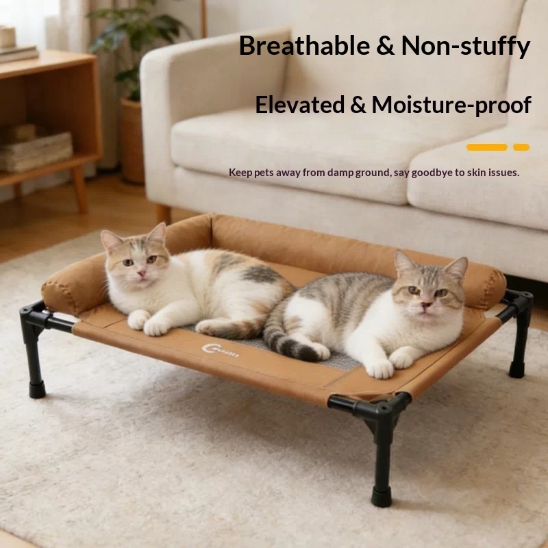 Verhoogd hondenbed met koelend - Outdoor Camping Dog Bed recensie en prijs