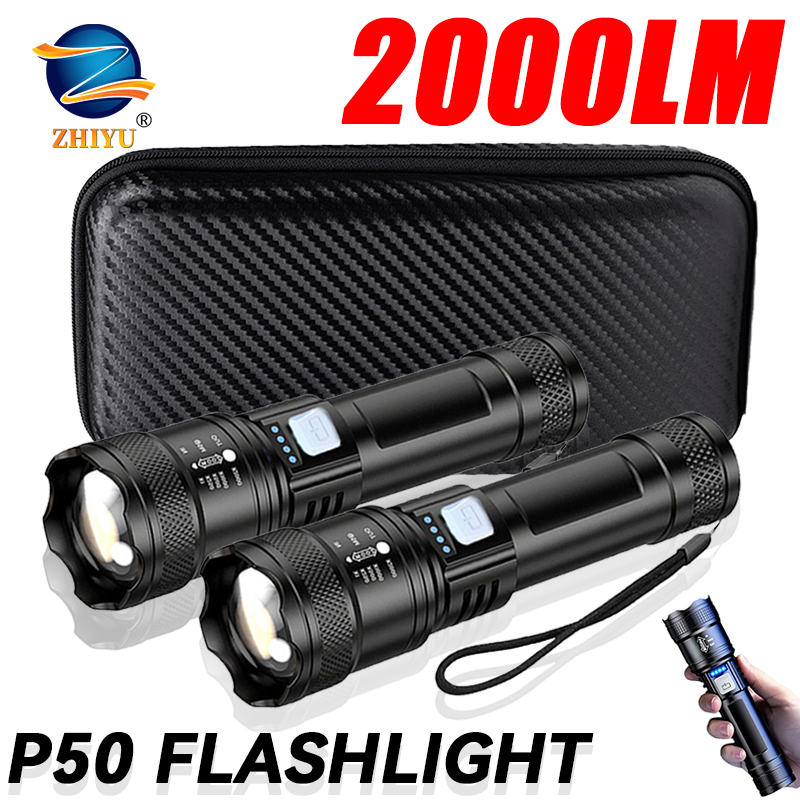 Tactische LED-zaklamp 2000LM U - Battery Outdoor Camping recensie en prijs