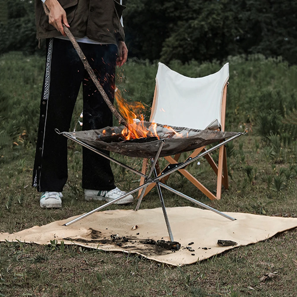 Vuurplaatsmat Vuurvaste campin - Outdoor Camping Fire Pit recensie en prijs