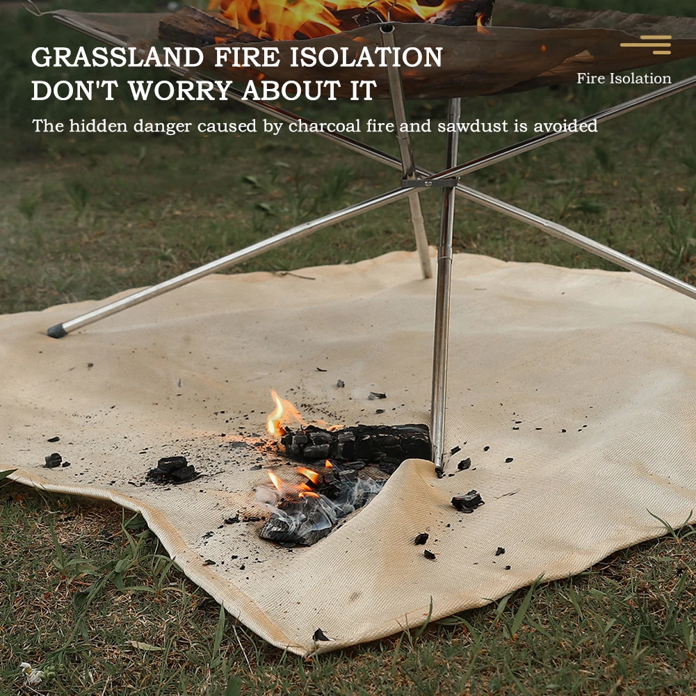 Vuurplaatsmat Vuurvaste campin - Outdoor Camping Fire Pit recensie en prijs