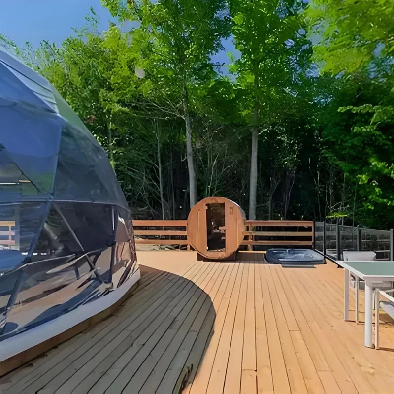 Geodetische koepeltent 4-seizo - Outdoor Camping Dome recensie en prijs